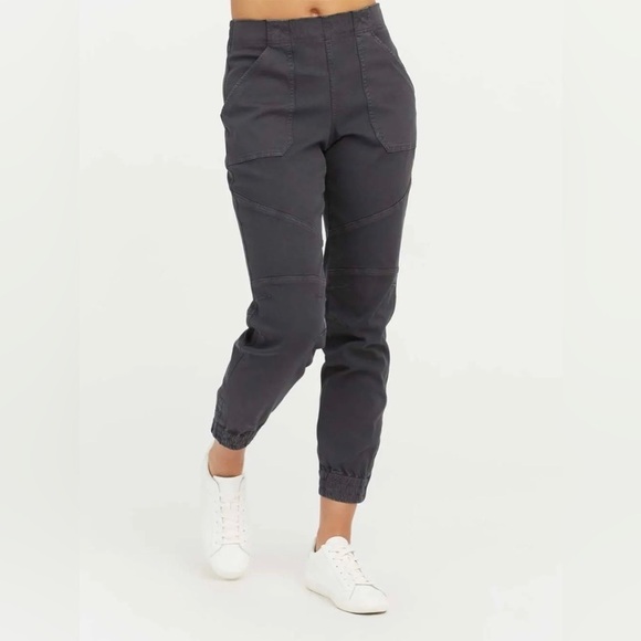 SPANX Pants - Spanx‎ Stretch Twill Cargo Jogger in Washed Black L